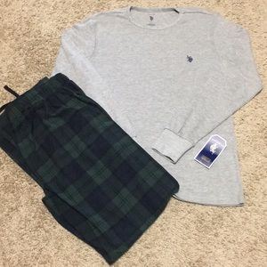 U.S. Polo Assn. Heather Grey Pajama Shirt